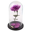 گل مصنوعی بنفش با حباب شیشه ای برند تینا رز